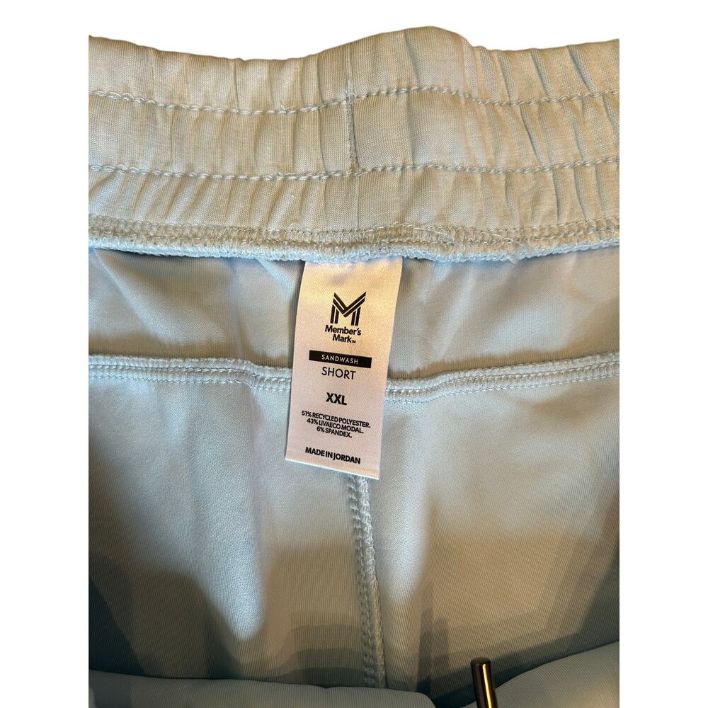 Member’s Mark Women’s XXL Blue Sandwash Shorts 4” Inseam Drawstring NWT - Picture 4 of 8